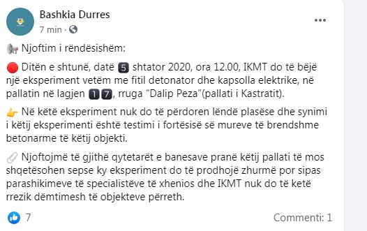 Testimi i fortesës së mureve në pallatin e dëmtuar, Bashkia: Do të ketë zhurma, por mos u shqetësoni