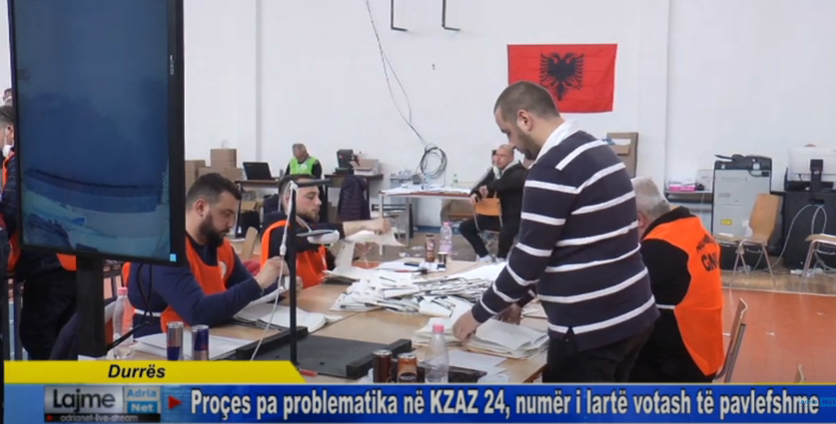 Durres/ Proçes pa problematika në KZAZ 24, numër i lartë votash të pavlefshme